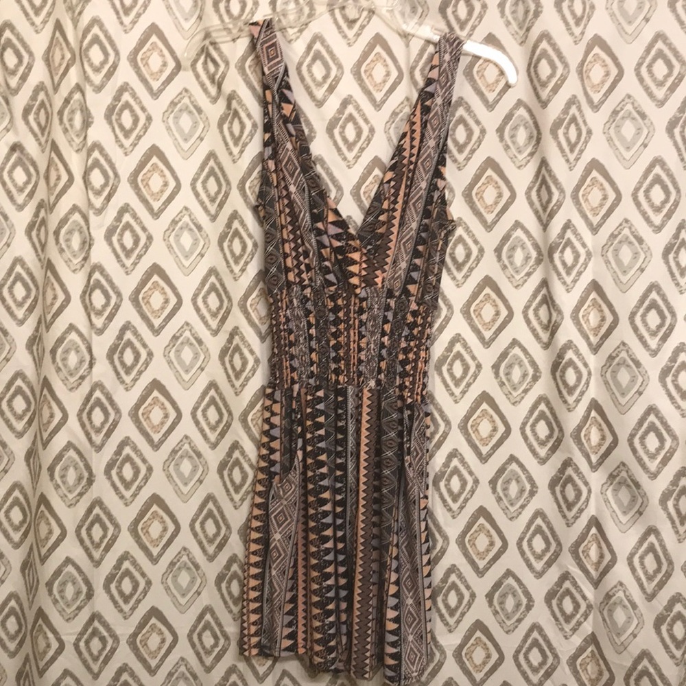 Multicolor Romper with pockets